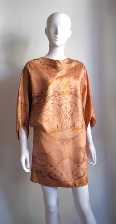 HERMÈS - Vintage Women's Silk Cotton Aloha Caftan by Laurence Bourthoumieux