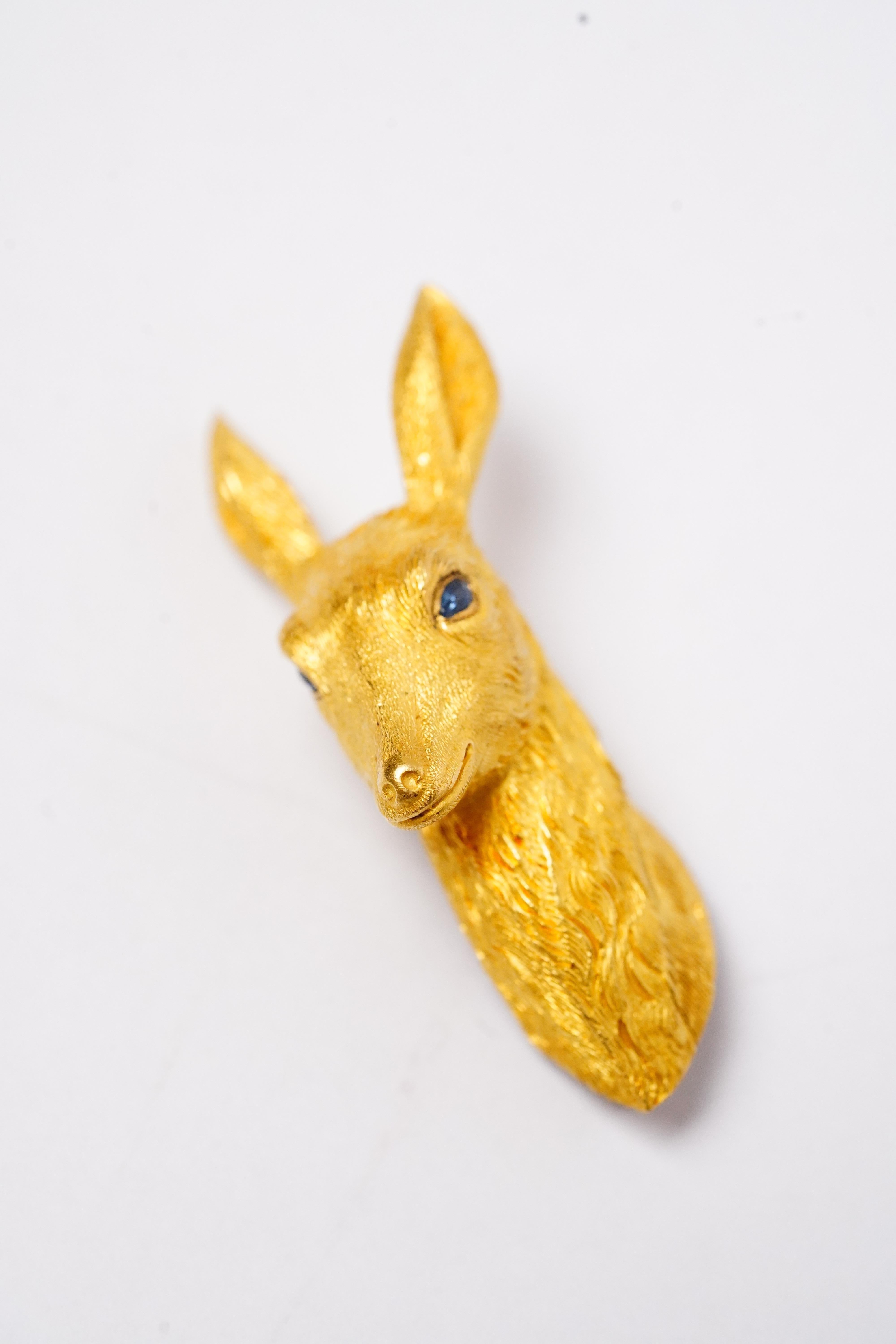vintage deer brooch