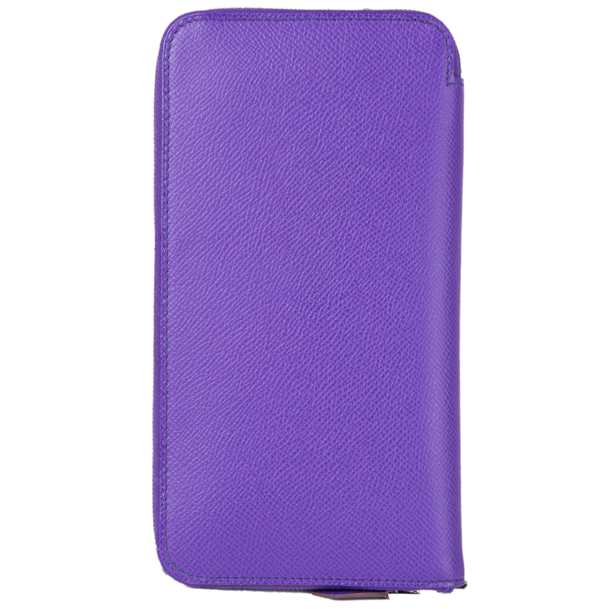 hermes purple wallet
