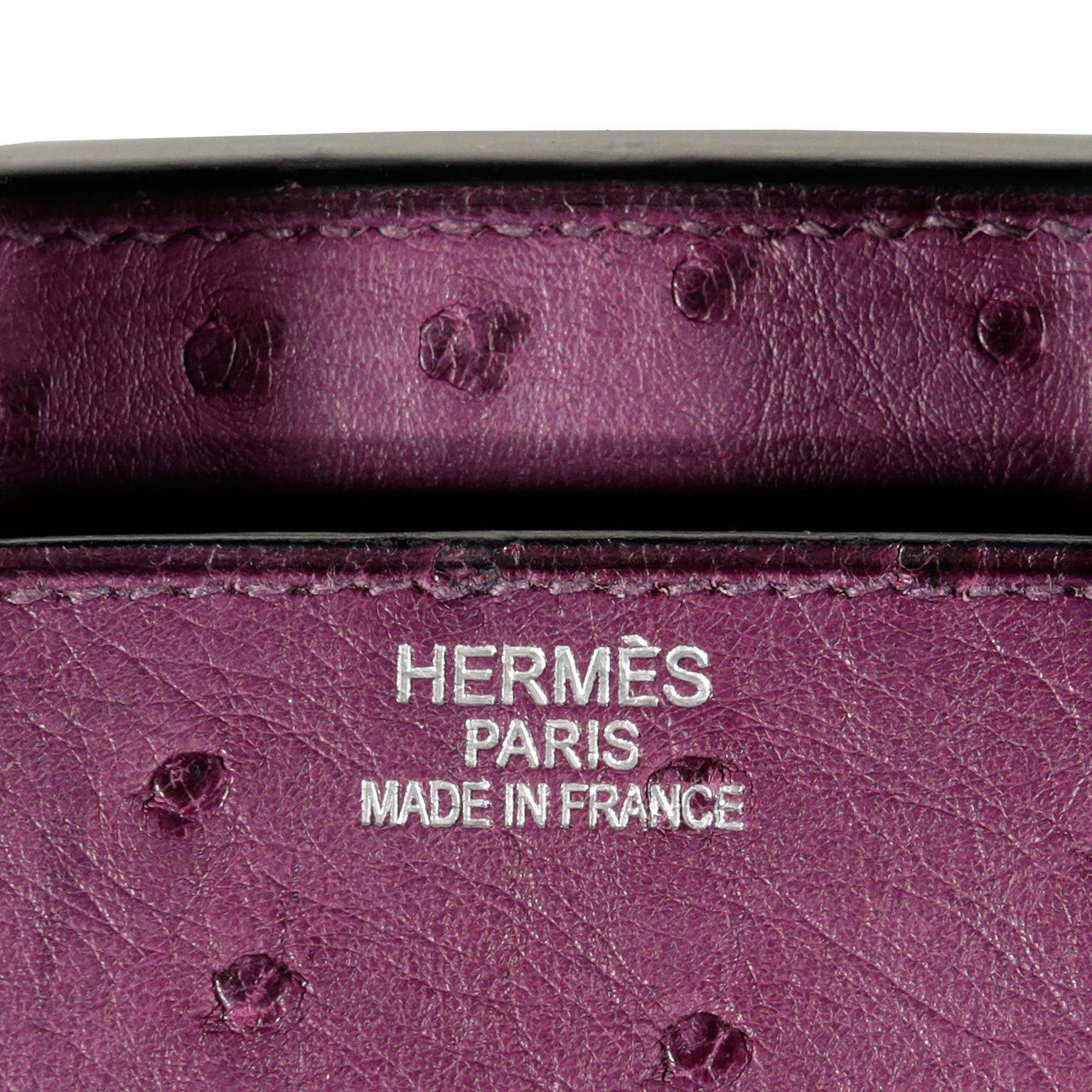 Hermès Violine Ostrich 35 cm Birkin Bag 1