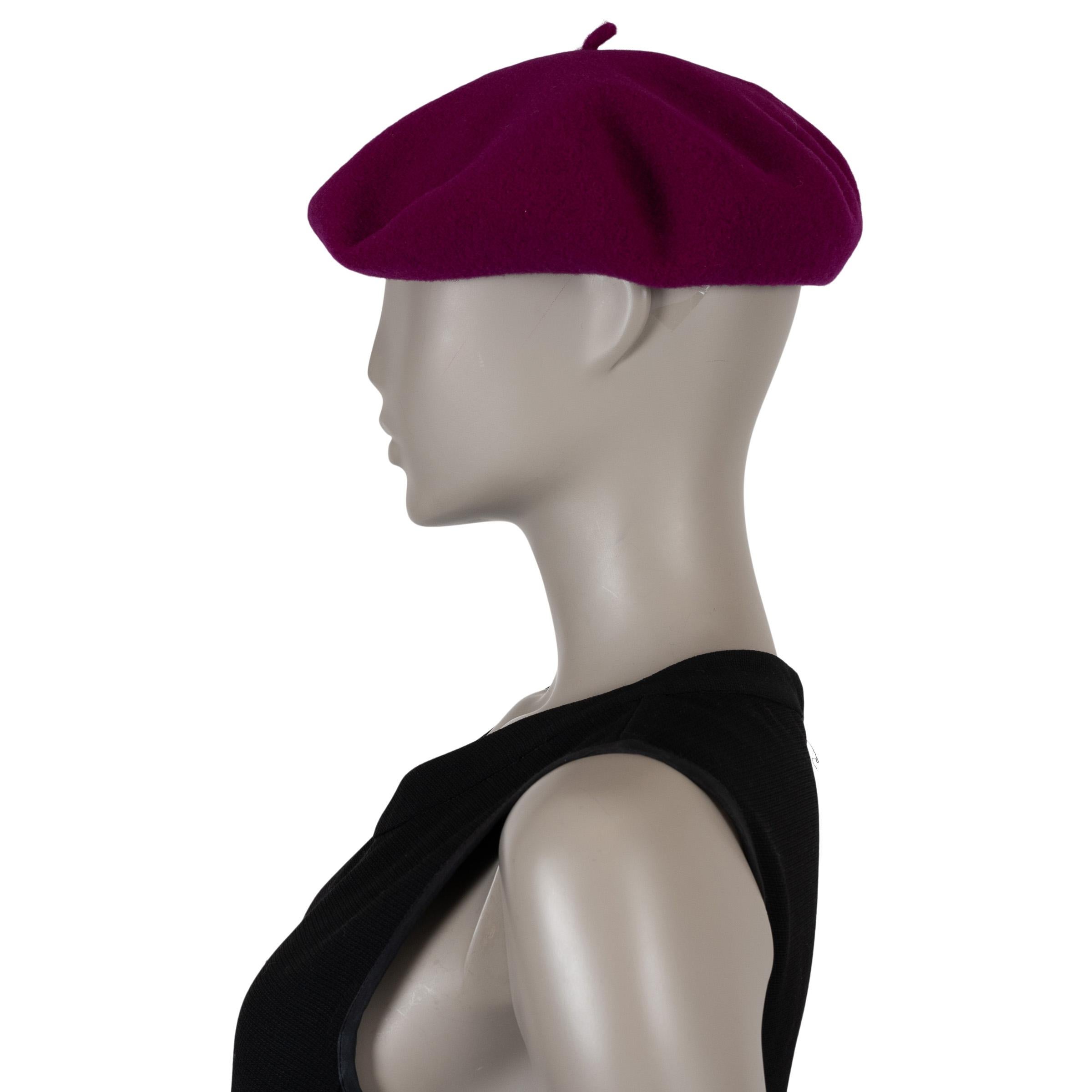 Viola Cappello berretto HERMES Violine in feltro di coniglio viola BONNIE SAILOR 56 in vendita