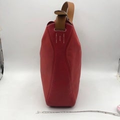 Hermes Virevolte 24 Shoulder Bag Swift Clemence Red Leather Handbag