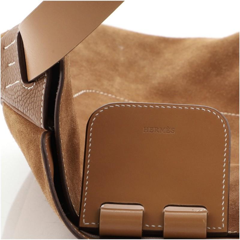 Hermes Virevolte Bag Doblis Suede with Clemence 24 2