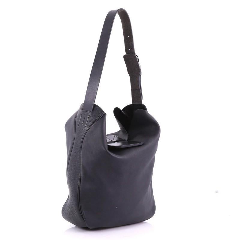Black Hermes Virevolte Handbag Swift with Clemence 24
