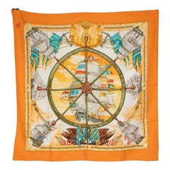 Sciarpa in seta di Hermès Vives Le Vent