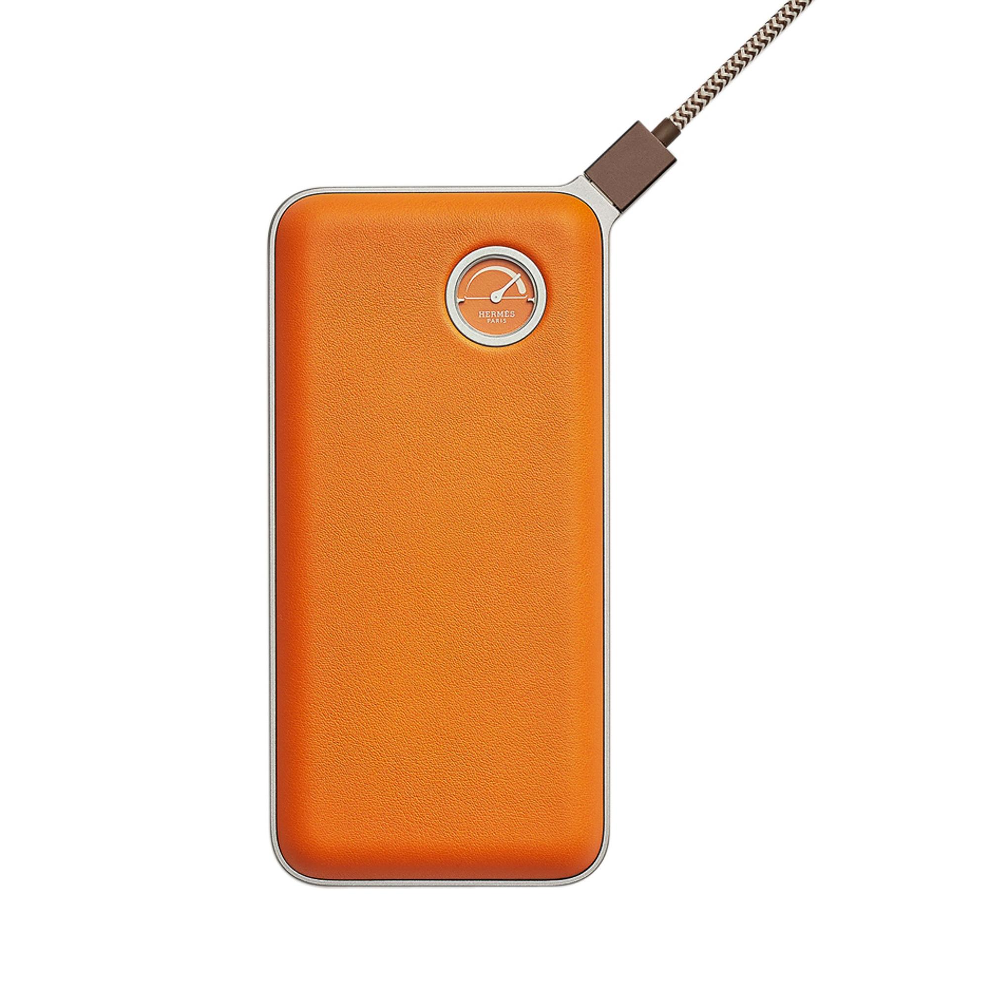 Hermes Volt'H Maxi Power Bank Orange New w/ Box 2