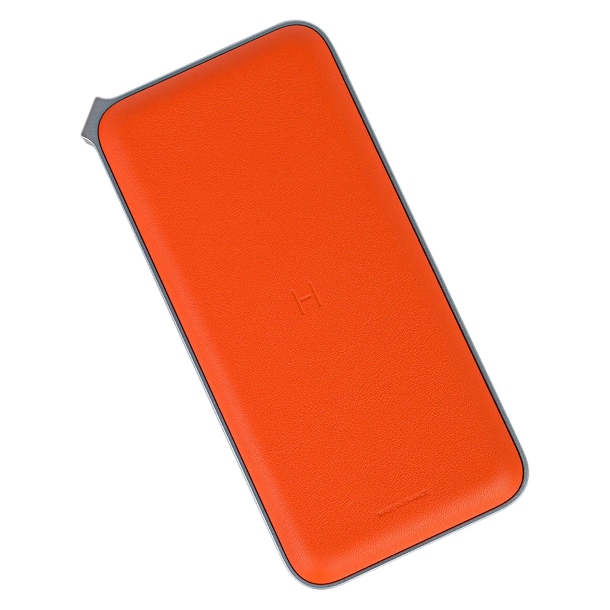 Hermes Volt'H Maxi Power Bank Orange New w/ Box 4