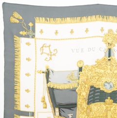 Hermes Vue du Carrosse La Galere La Reale by H Grygkar Silk Scarf