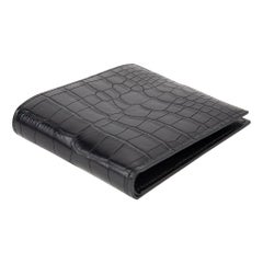 Hermes Wallet Portefeuille MC2 Copernic Matte Alligator Black New w/ Box