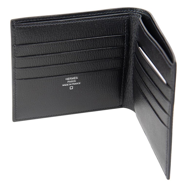 Hermes Wallet Portefeuille MC2 Copernic Matte Alligator Black New w/ Box at  1stDibs