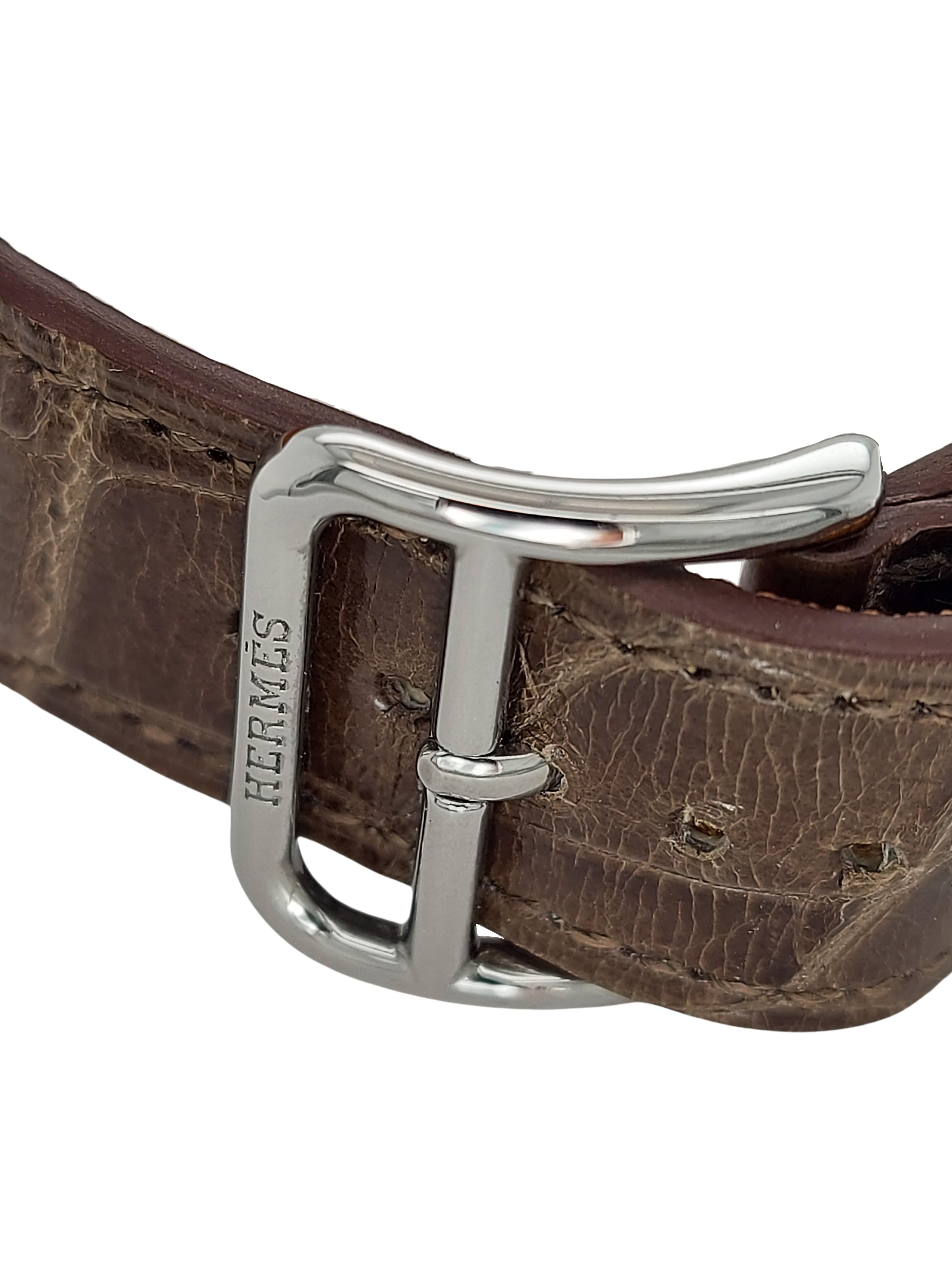 Hermes Watch Arceau Petite Lune Moon Phase Watch MOP Dial 4