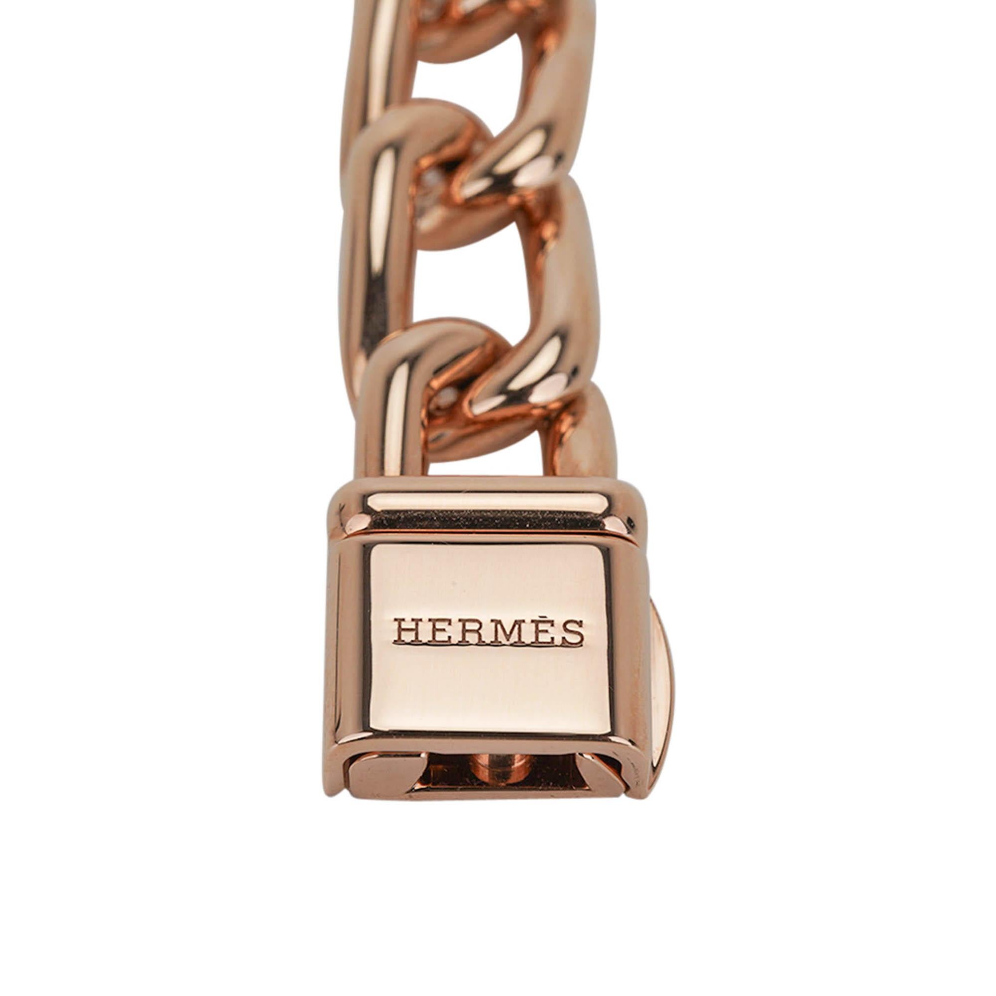 Hermes Watch Nantucket Rose Gold 18k Small Model en vente 4