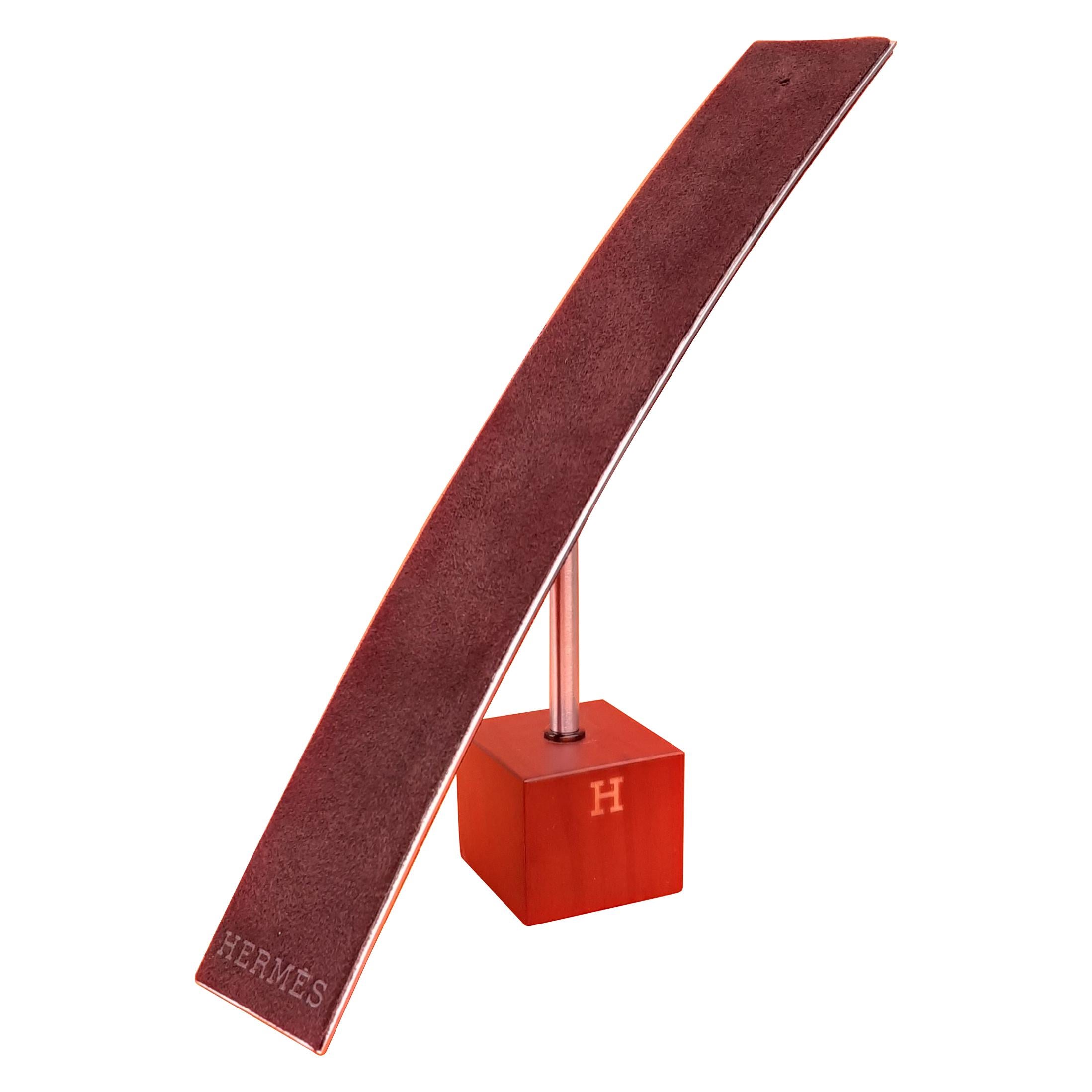 Hermès Watch or Jewelry Display Stand Holder in Felt and Wood