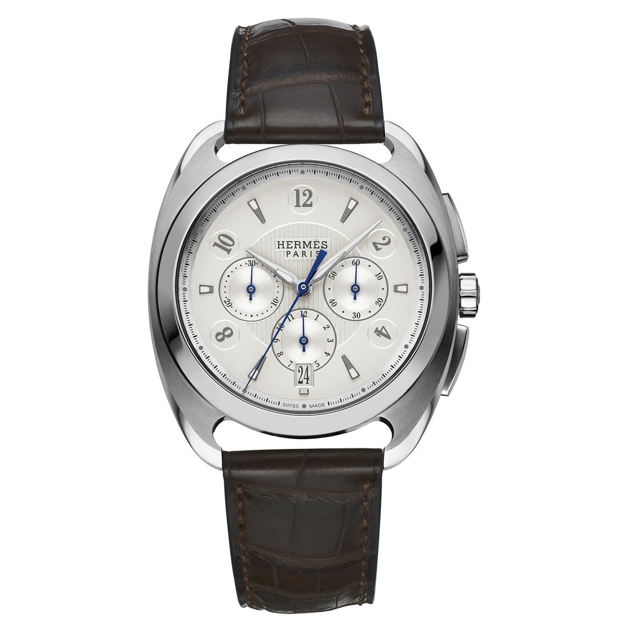 Hermès Watch Stainless Steel Dressage Chronograph DR5.910.220/MHA