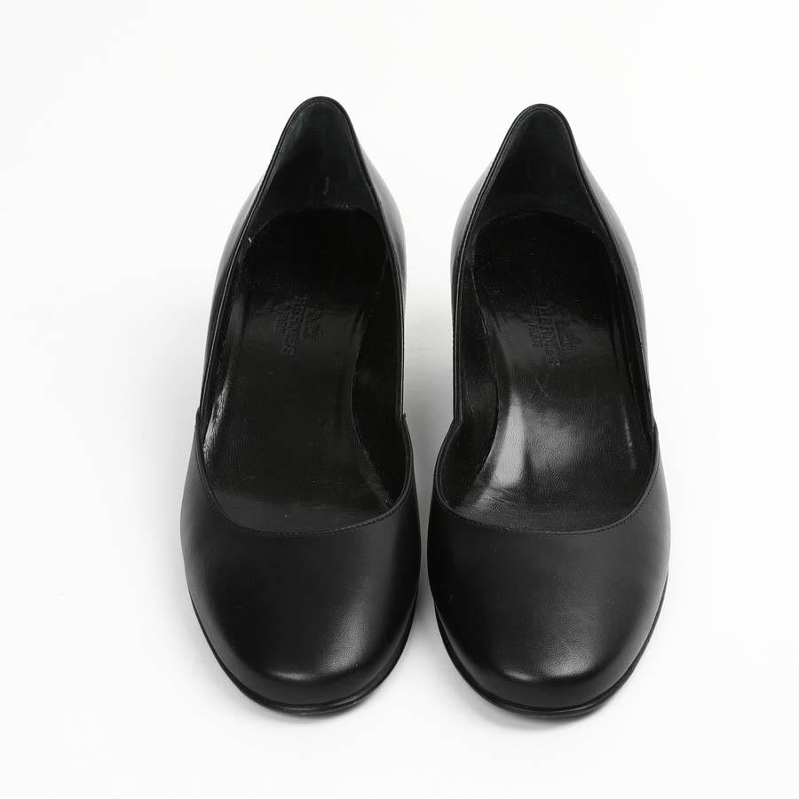 Noir Chaussures de ballet compensées HERMÈS en vente