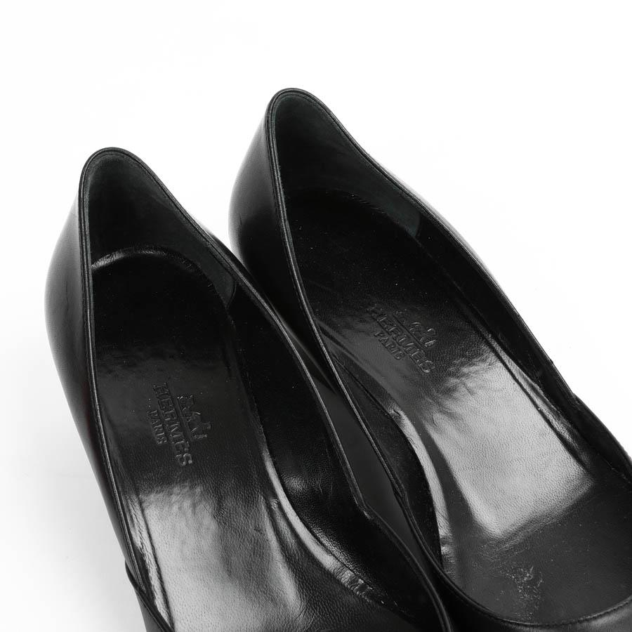 Black HERMES Wedge Ballet Flats Shoes For Sale