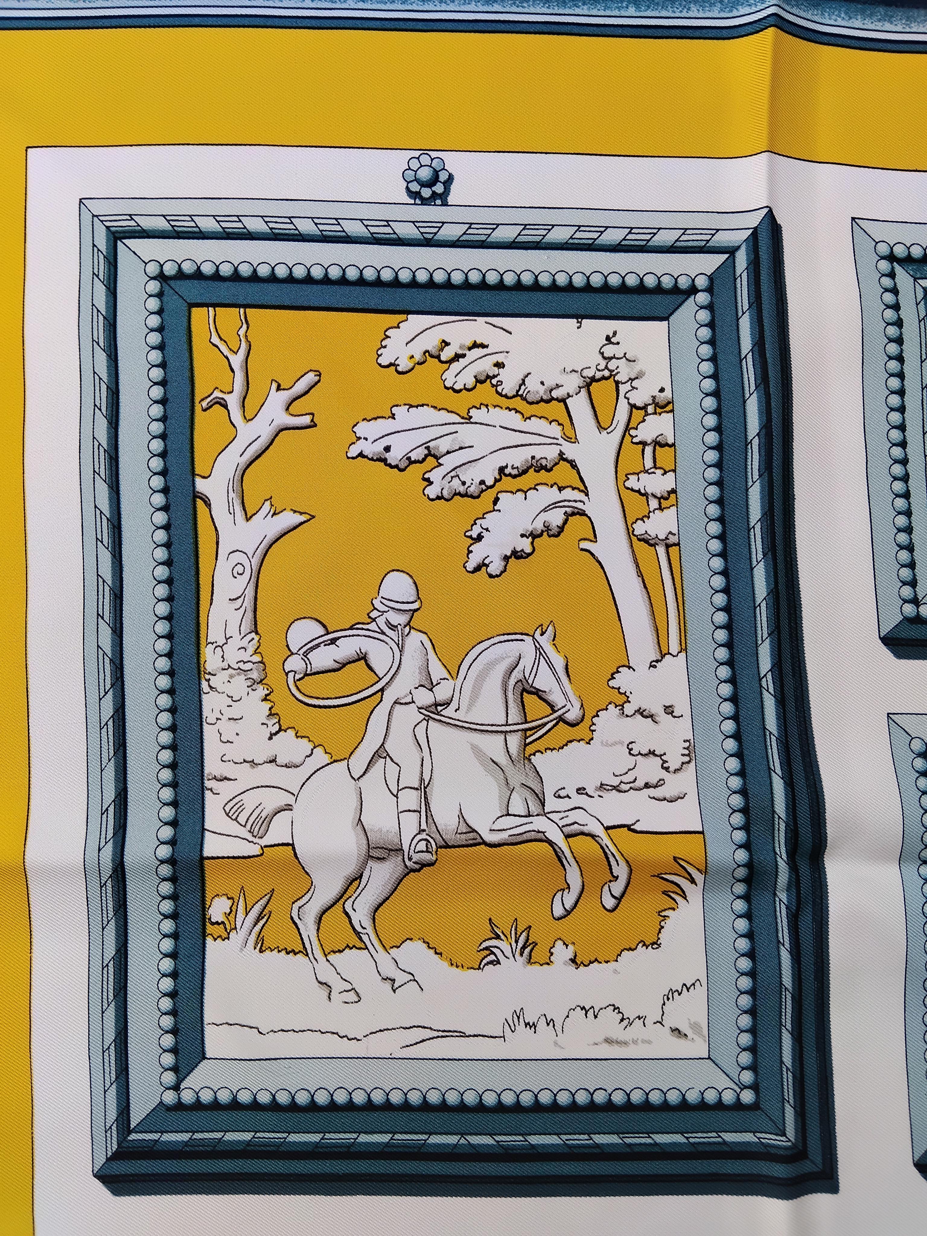 Hermès Wedgwood Ledoux Vintage Silk Scarf 35' For Sale 7