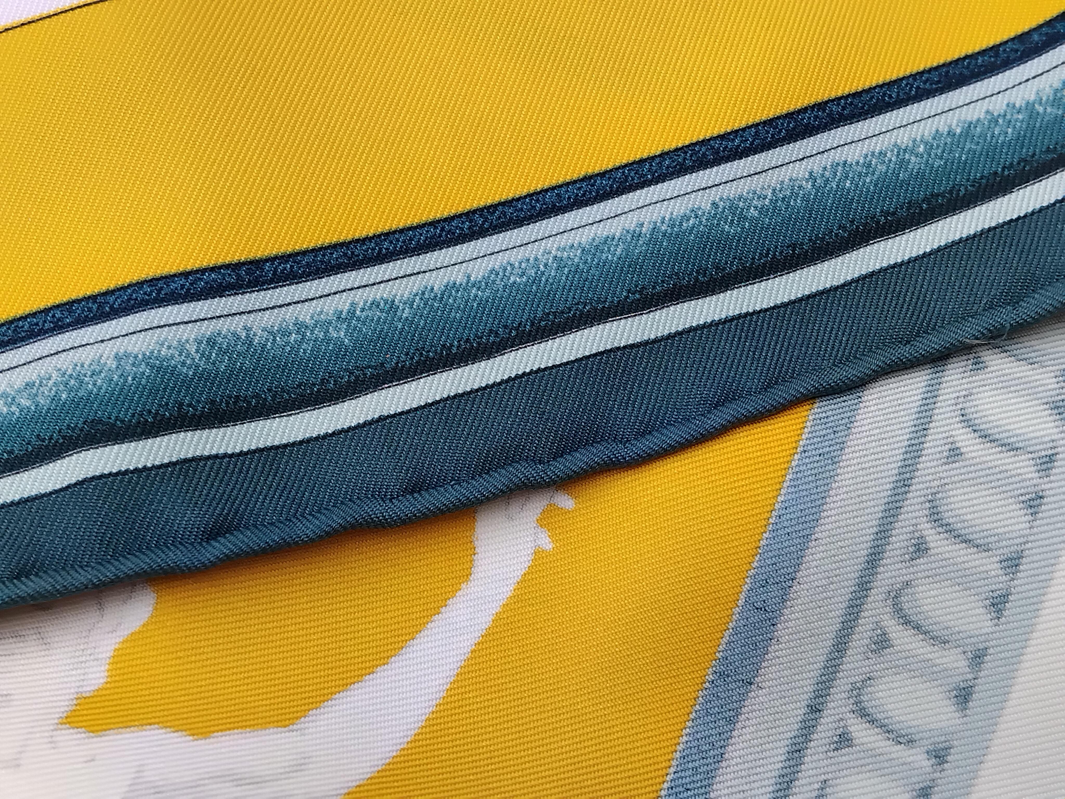 Hermès Wedgwood Ledoux Vintage Silk Scarf 35' For Sale 9