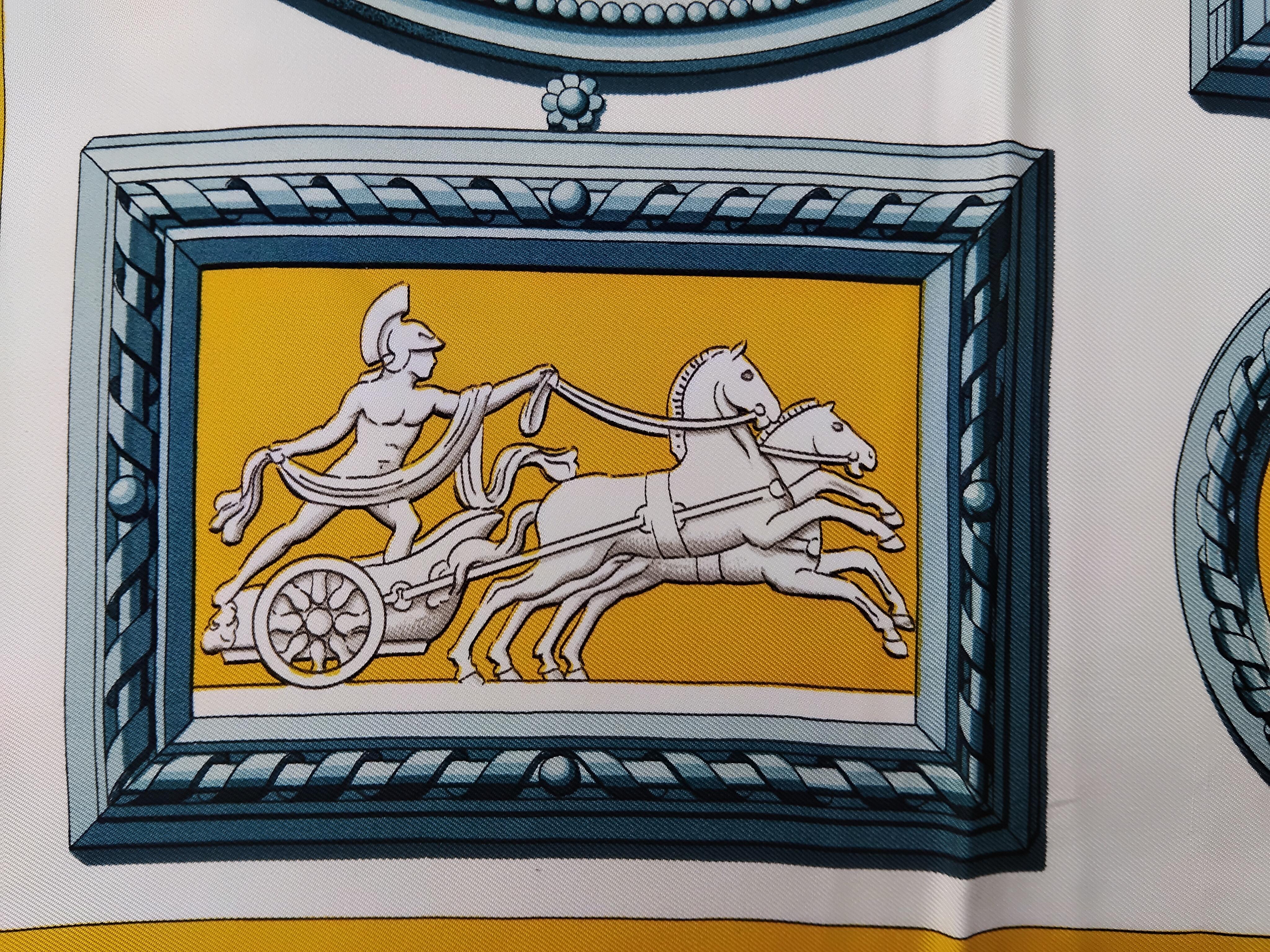 Hermès Wedgwood Ledoux Vintage Silk Scarf 35' For Sale 3