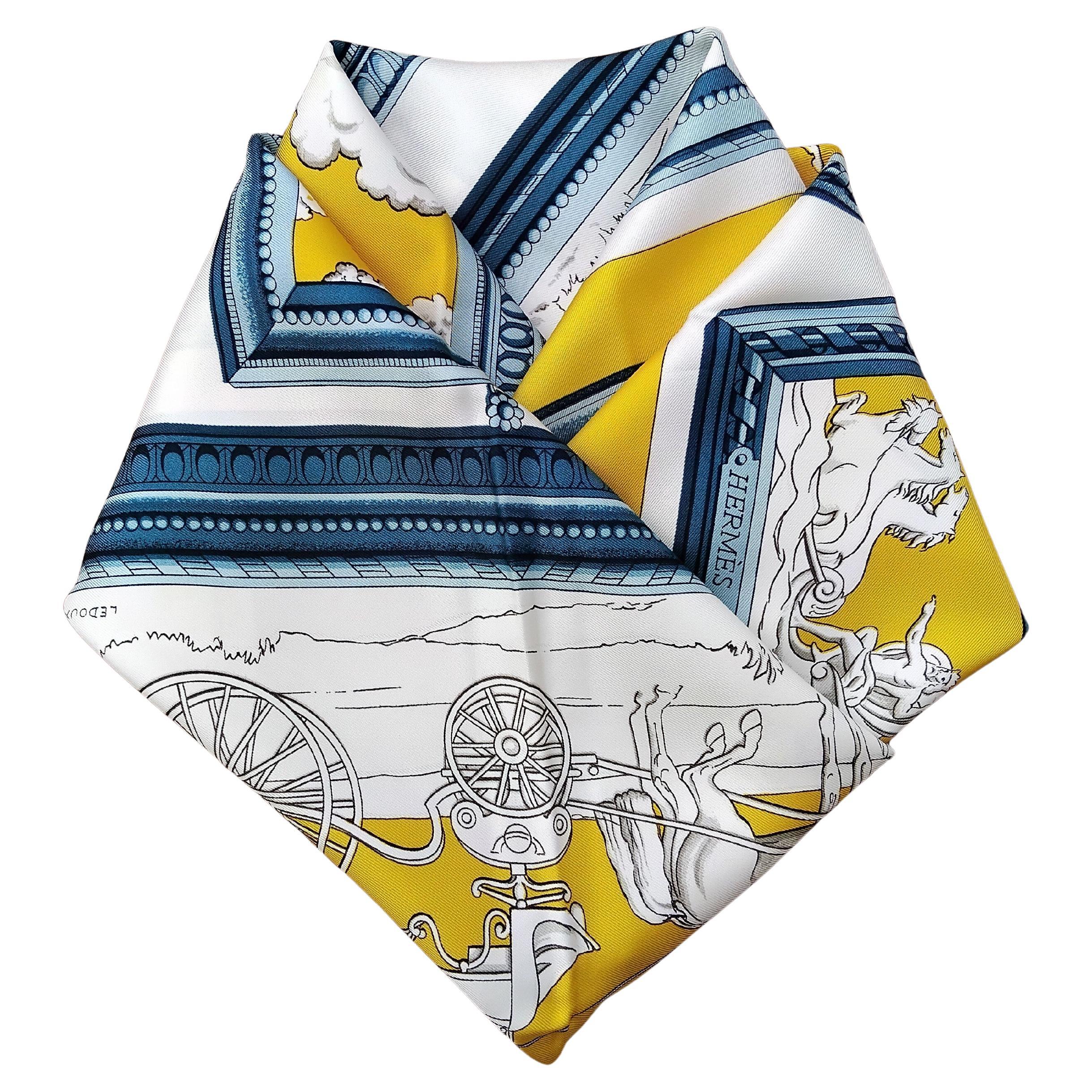 Hermès Wedgwood Ledoux Vintage Silk Scarf 35' For Sale