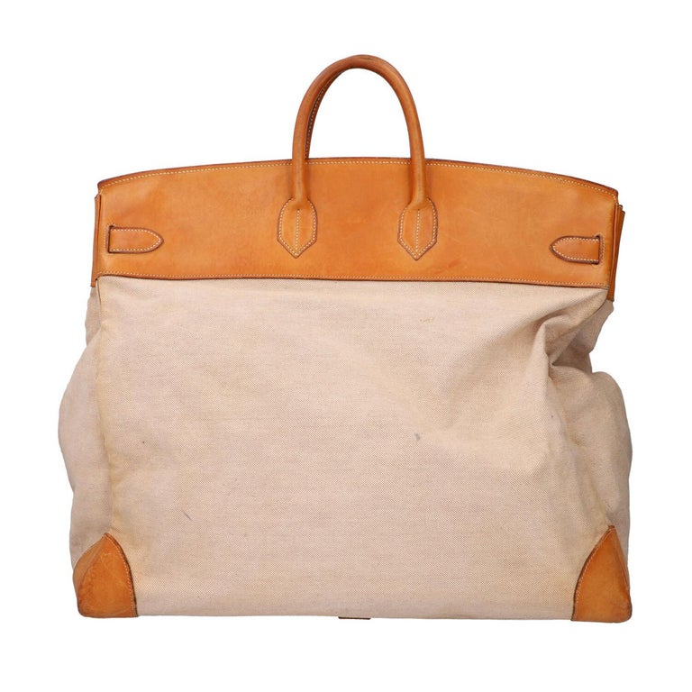 Haut à courroies cloth bag Hermès Navy in Cloth - 29221695