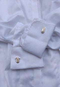 Hermès Whip Lasso Gold Silver Cufflinks Horse Equestrian Texas
