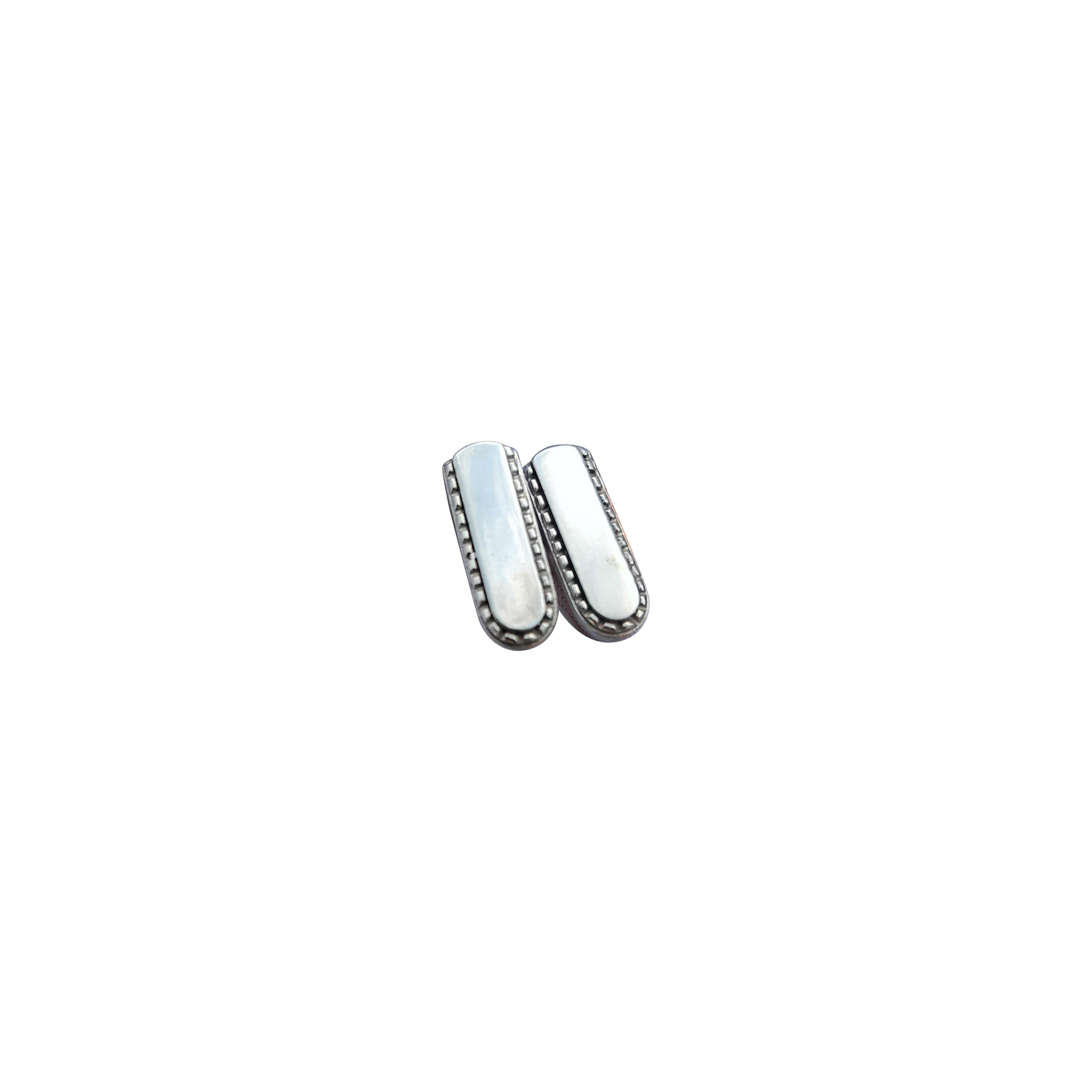 Boutons de manchette Hermès Fouet Lasso Or Argent Cheval Equitation Texas en vente 11