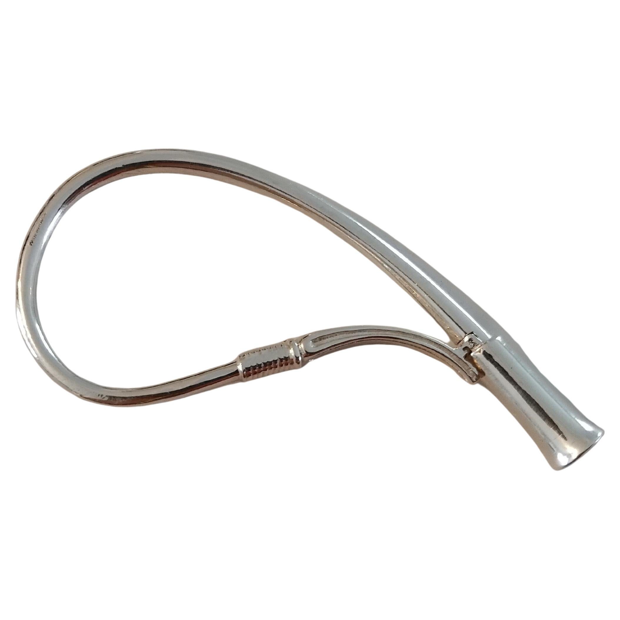 Portachiavi Hermès Whip Silver in vendita 6