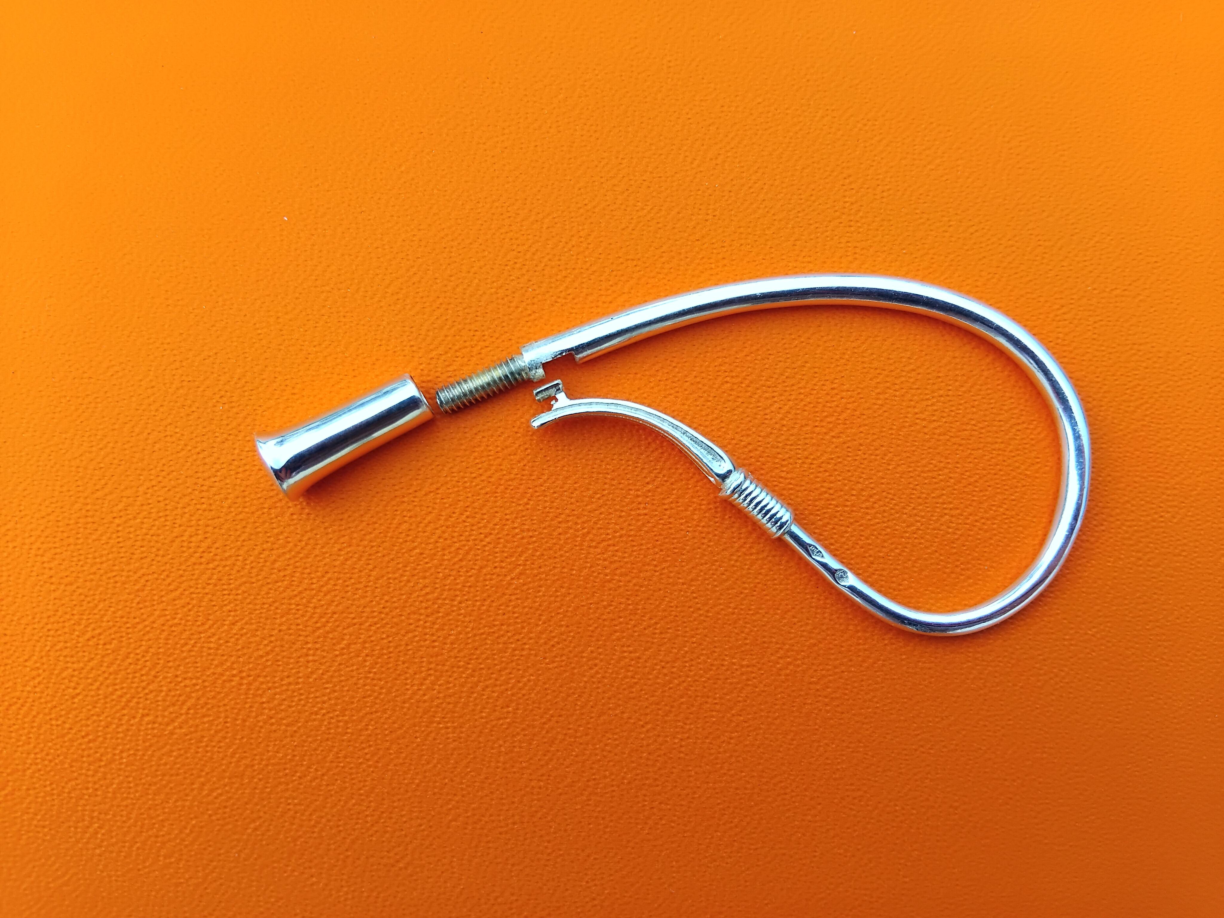 Portachiavi Hermès Whip Silver in vendita 12