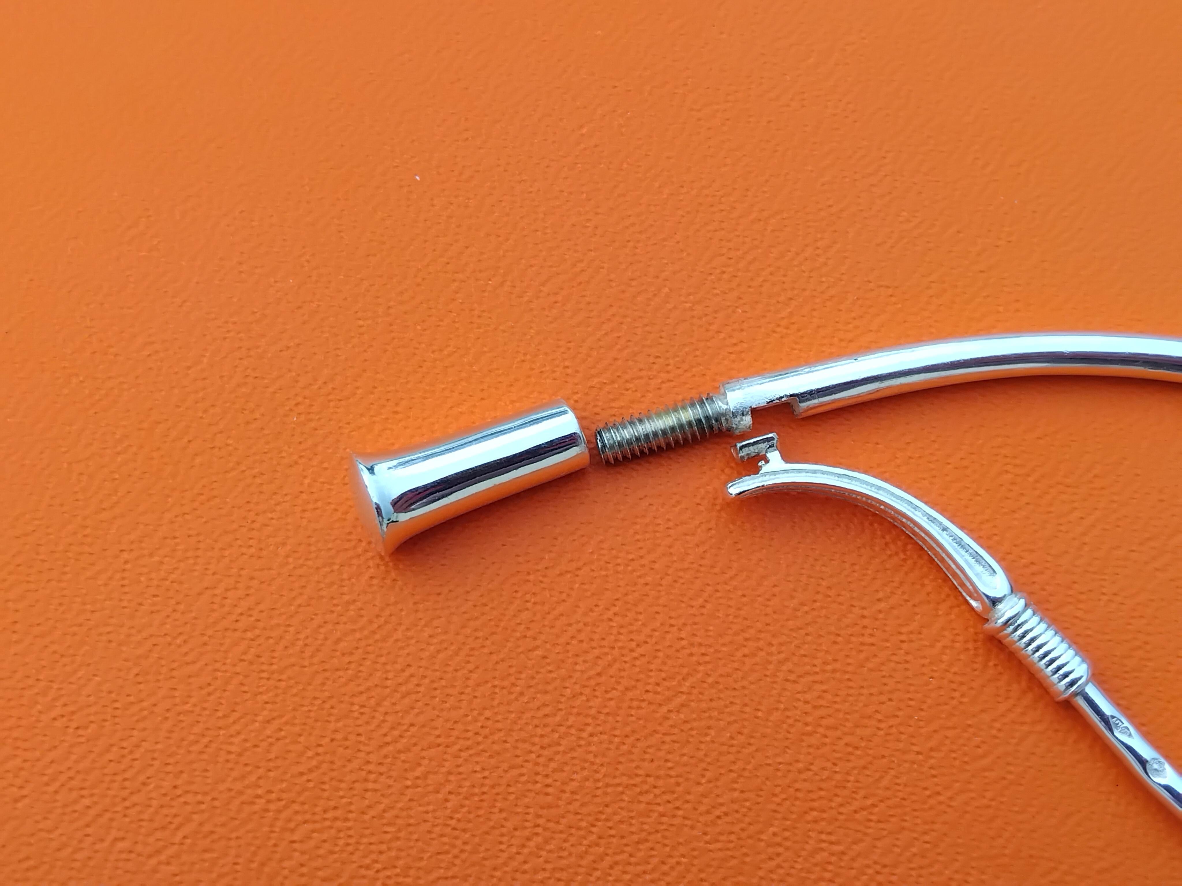 Portachiavi Hermès Whip Silver in vendita 13