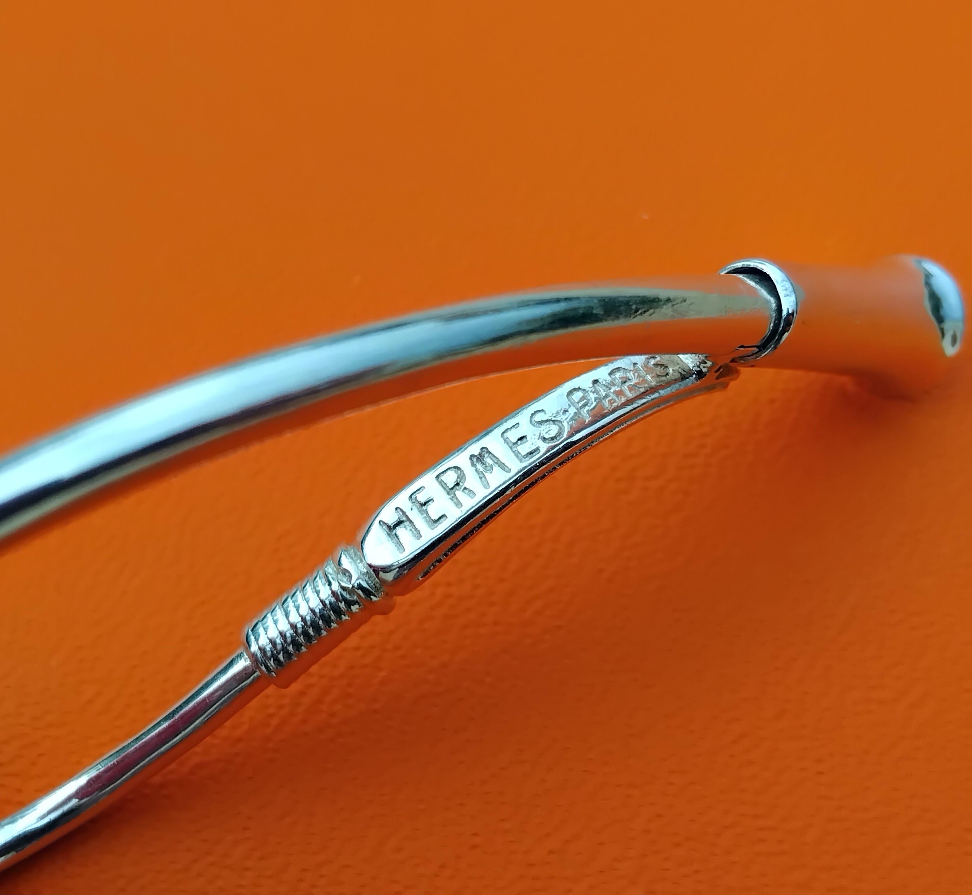 Portachiavi Hermès Whip Silver in vendita 14