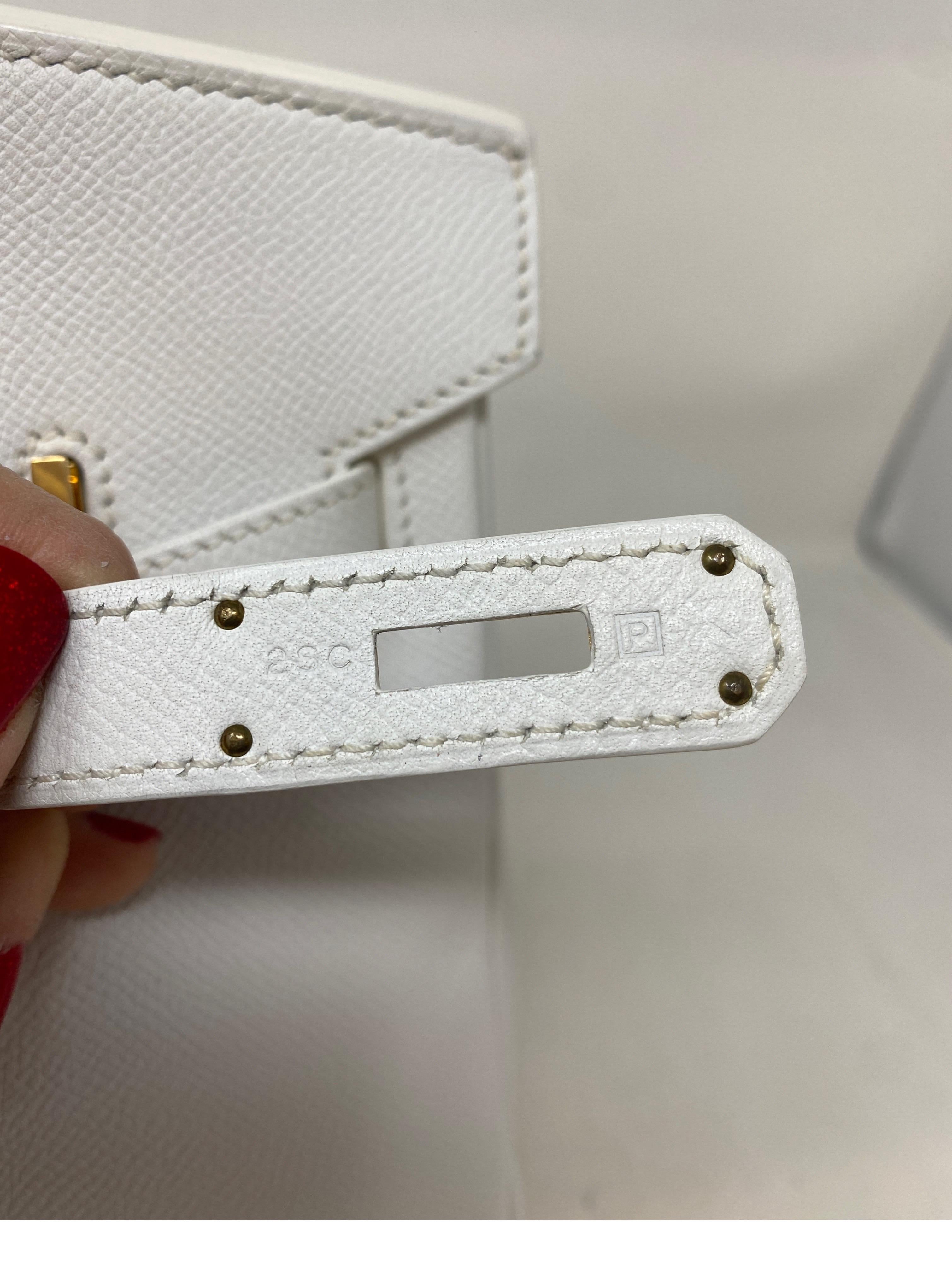 Hermes White Birkin 30 Bag 3