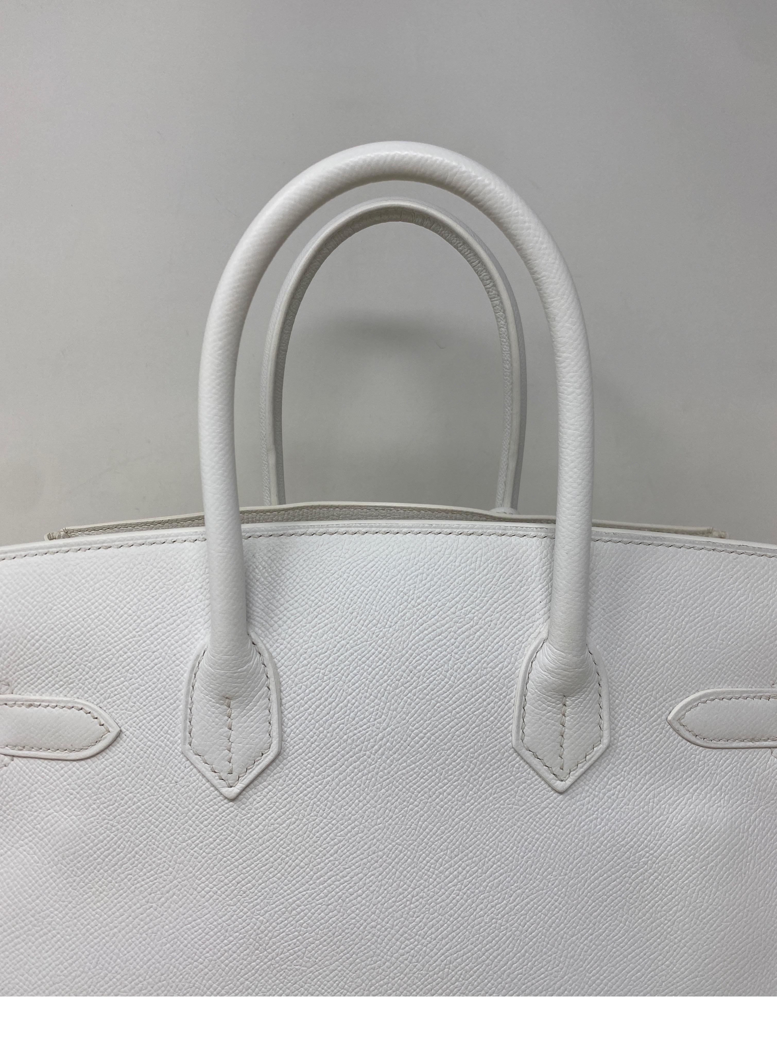 Sac Hermes Birkin 30 blanc  2