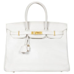 Hermès White Birkin White 35cm Epsom