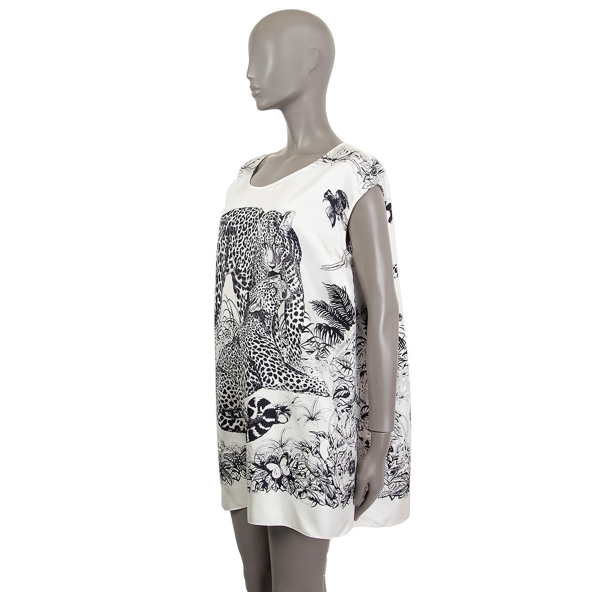 hermes black and white dress