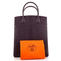 Hermes White Bus Bag Leather 30