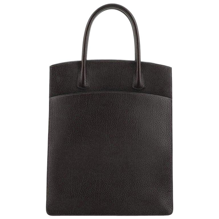 Hermes White Bus Bag Leather 30