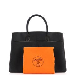 Hermes White Bus Bag Leather 39