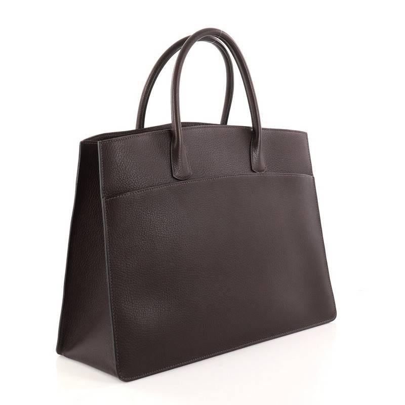 hermes white bus bag