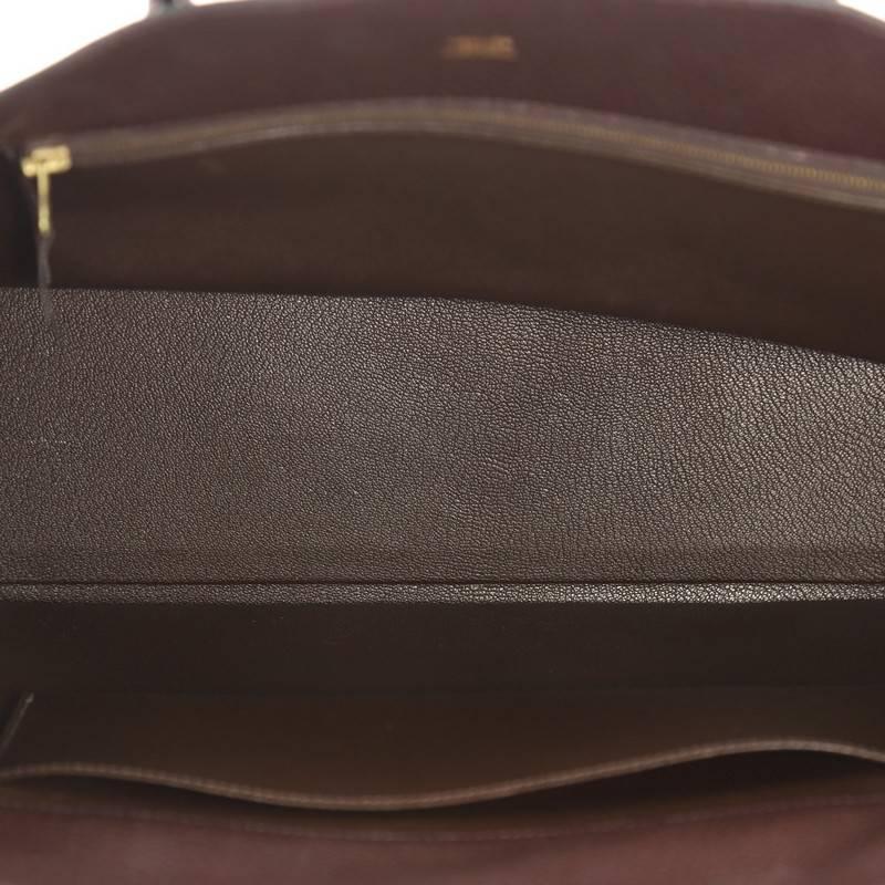 Hermes White Bus Handbag Leather 39 In Good Condition In NY, NY