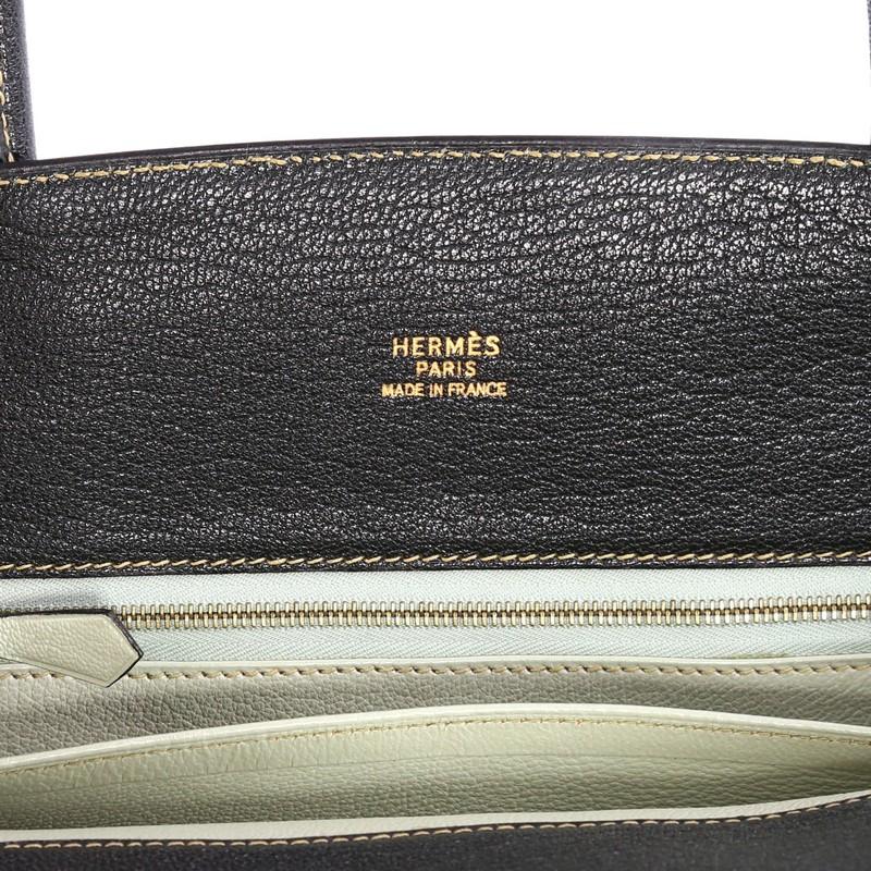 Hermes White Bus Handbag Leather 39 2
