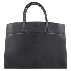 Hermes White Bus Handbag Leather 39
