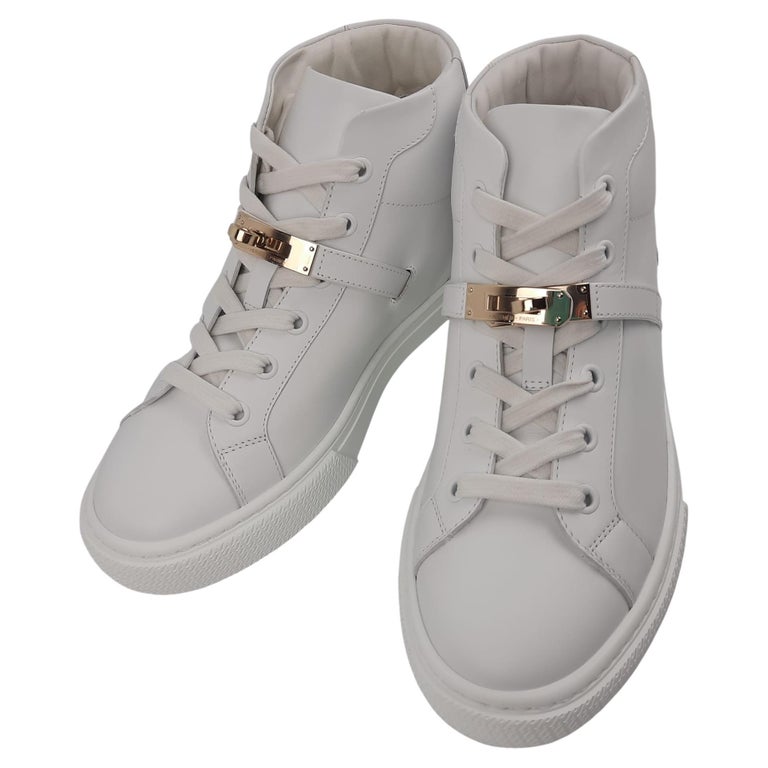 Hermès White Calfskin Daydream Sneaker For Sale at 1stDibs