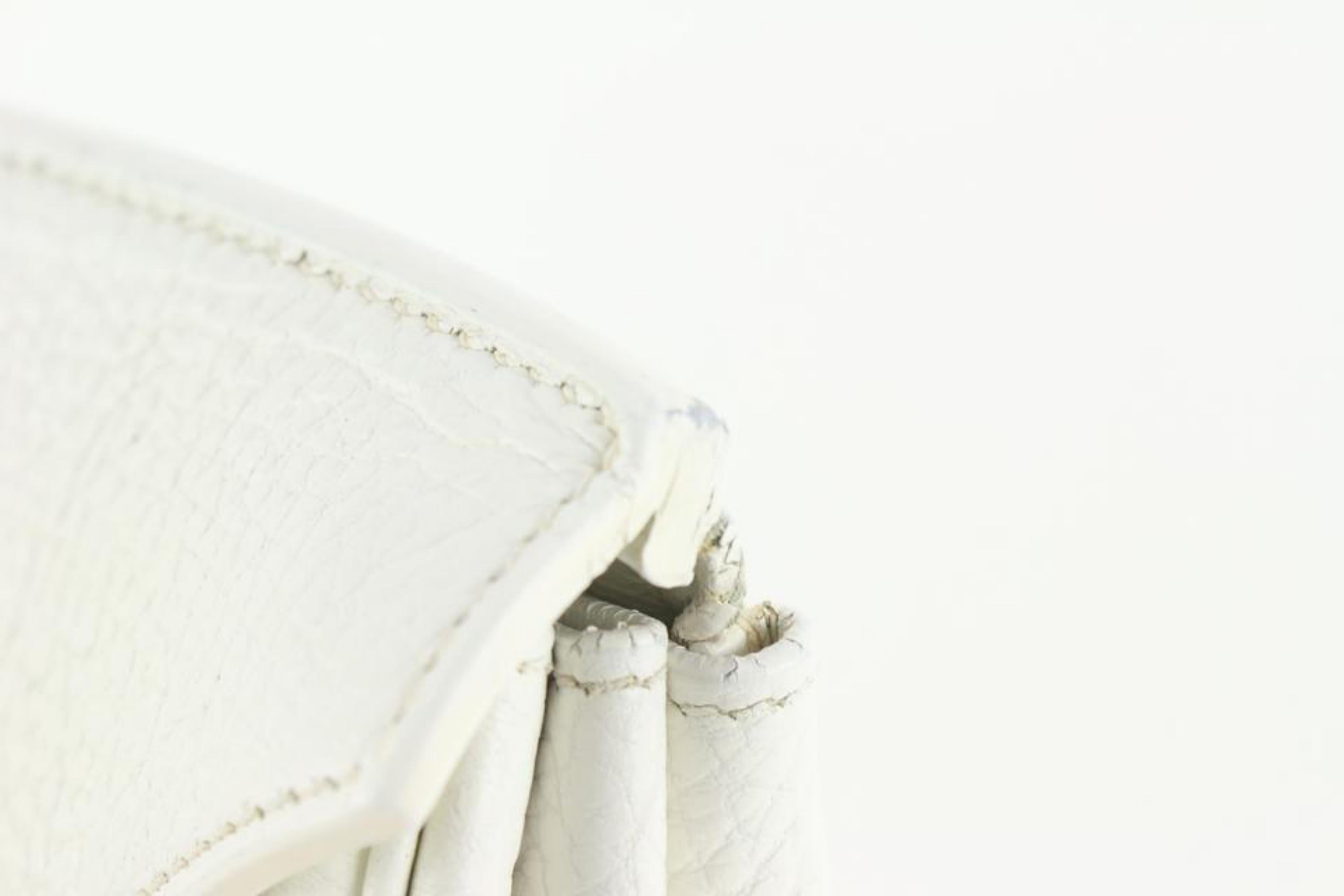 Hermès White Clemence Leather Birkin 35 PHW 93h729s 4