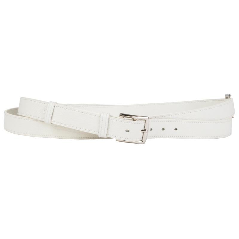 Hermes 'Etrivier 26 Double Wrap' belt in white Taurillon Clemence leather. Brand new. Comes with box.

Size 90
Width 2.6cm (1in)
Fits 85cm (33.2in) to 89cm (34.7in)
Hardware Palladium