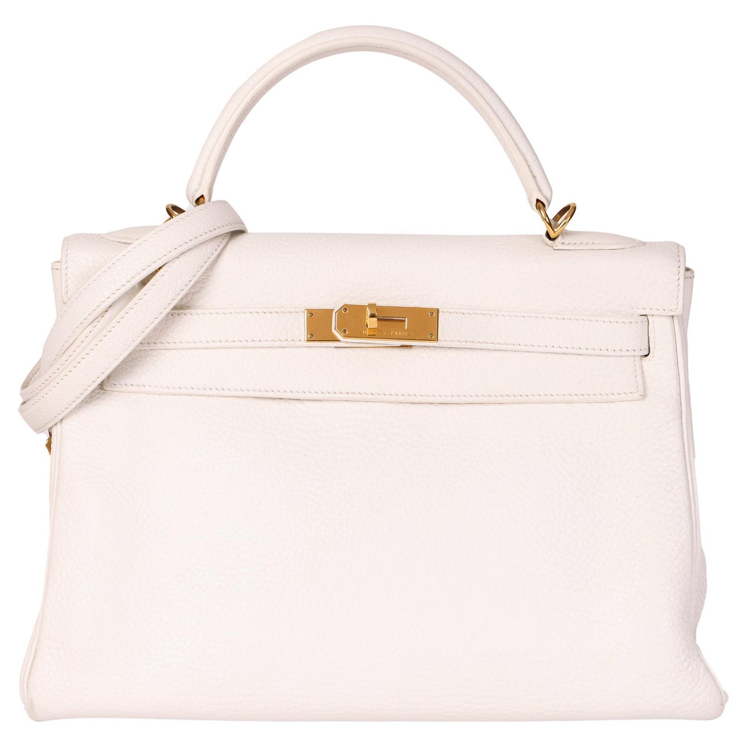 Hermes Craie Kelly 20cm Mini Off White Limited Edition VIP Shoulder Bag at  1stDibs