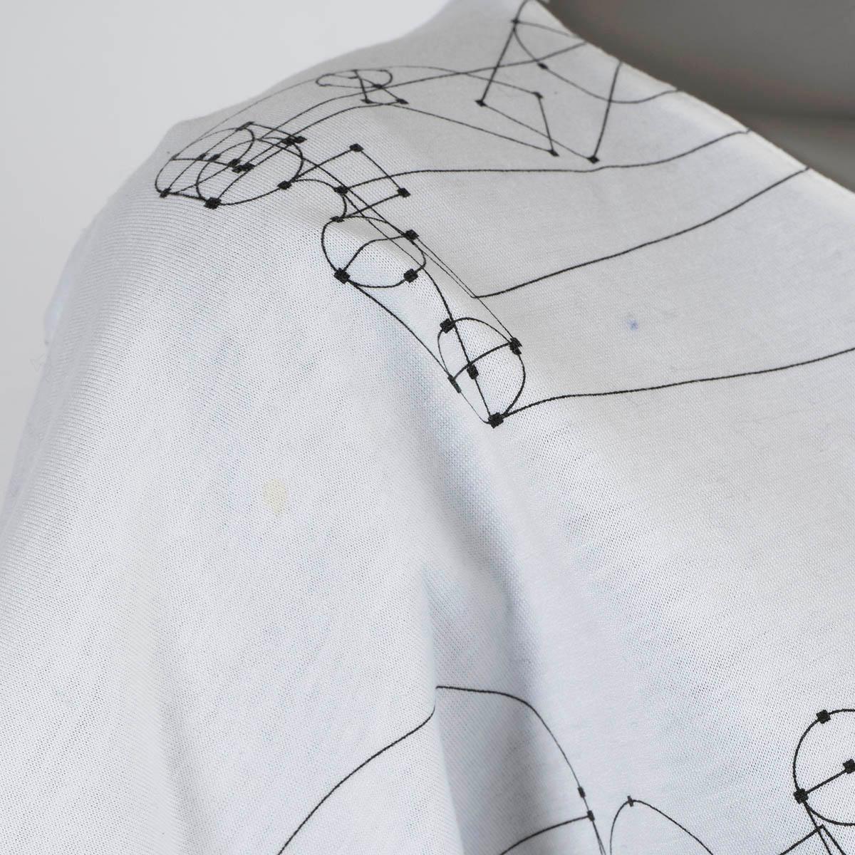 HERMES white cotton jersey 2013 ECHEC AU ROI T-Shirt Shirt 38 S For Sale 3