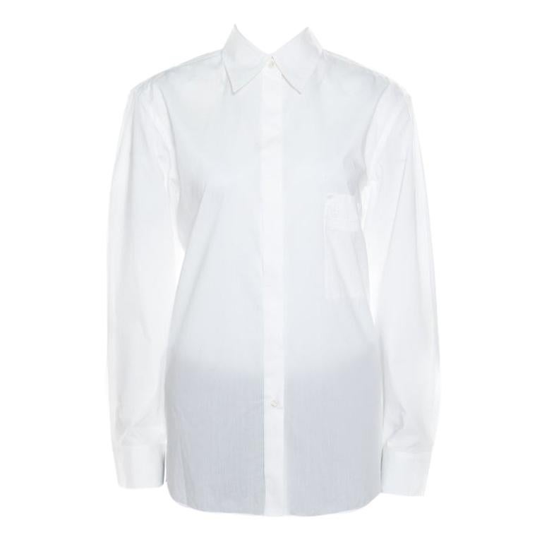 Dolce & Gabbana Cotton Logo-embroidered Shirt in White for Men Mens Clothing Shirts Formal shirts 
