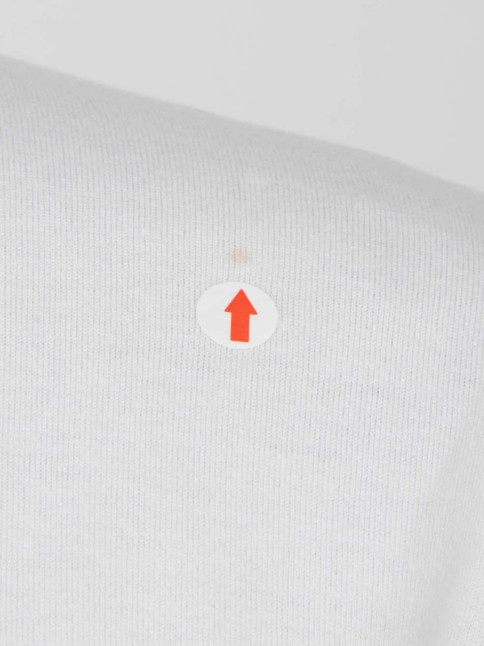 Hermès White Elasticated Trim T-Shirt Size XS In Good Condition In London, GB