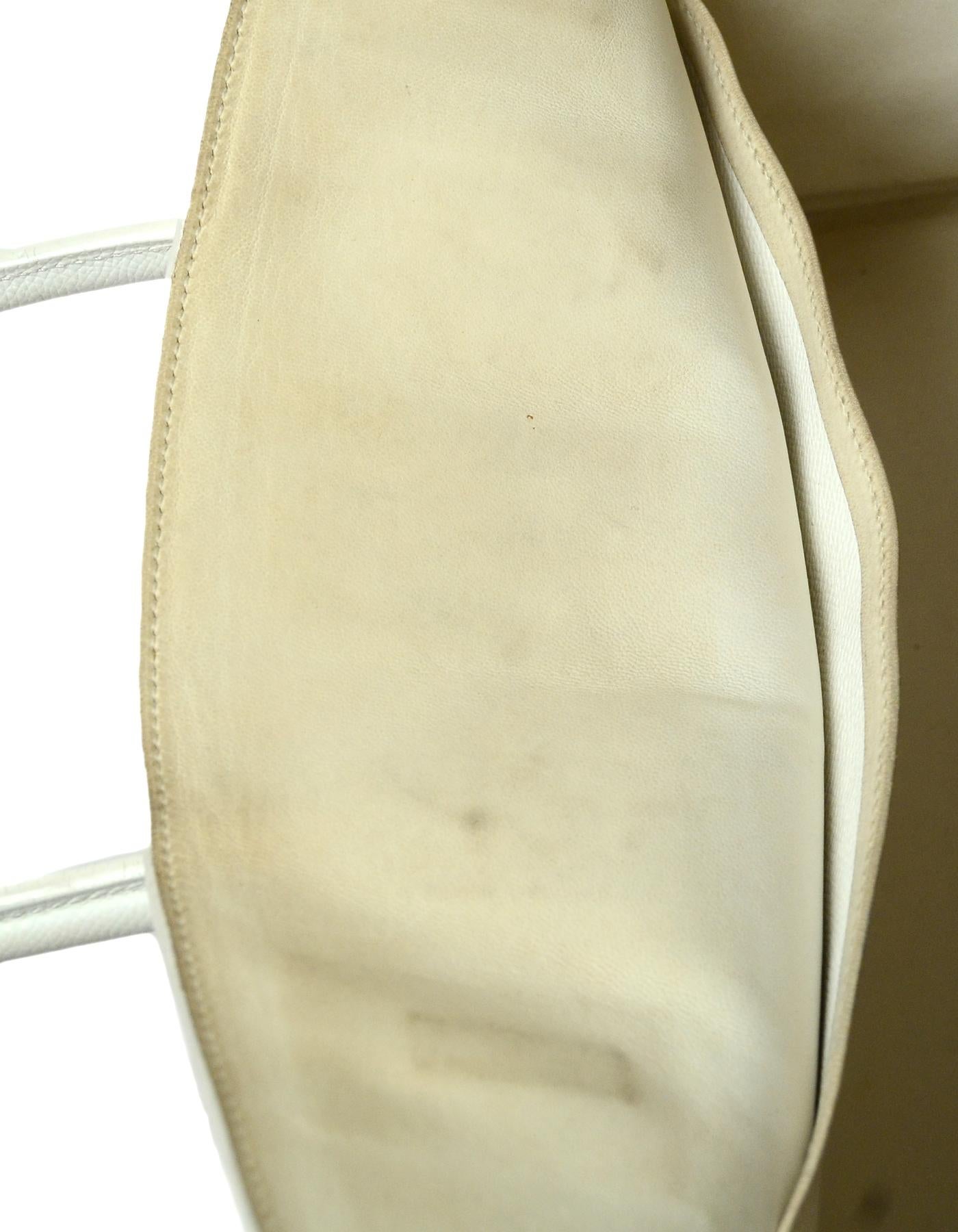 Hermes White Epsom 35cm Birkin Bag 4
